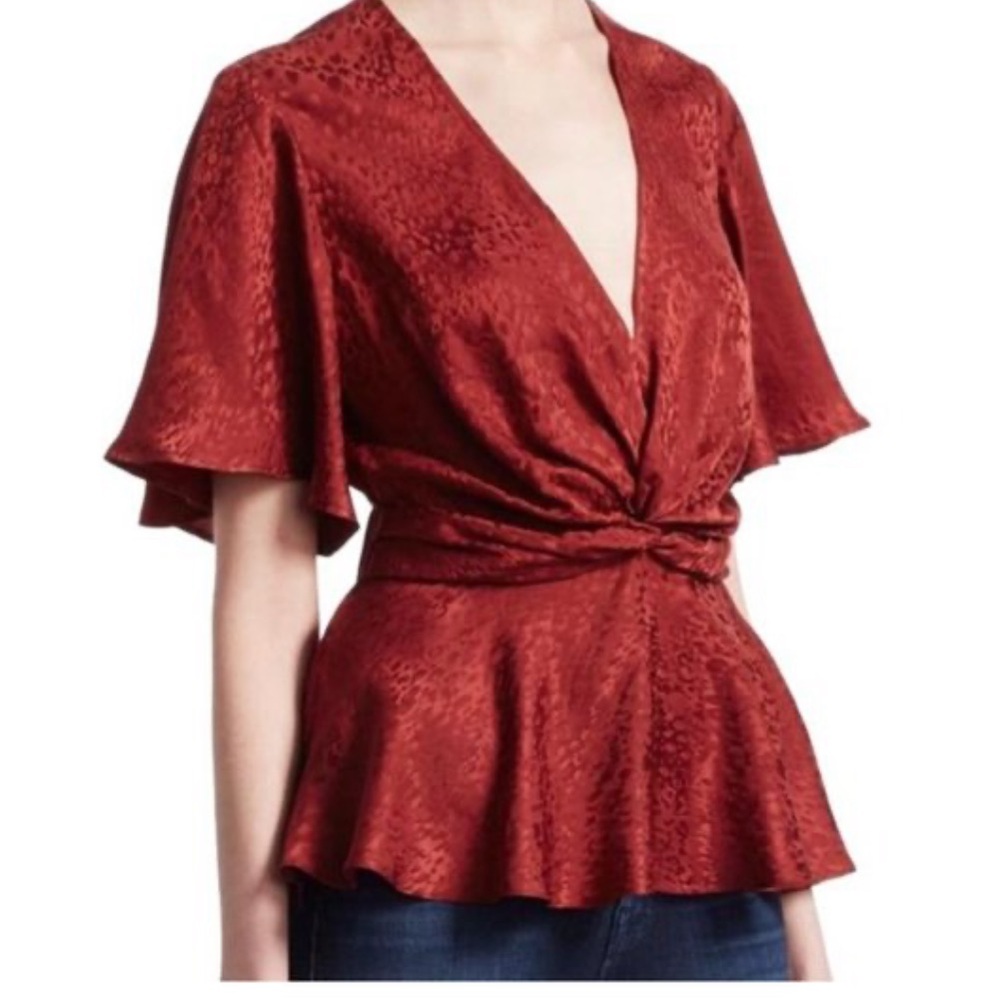 NWOT ALC Alma Wrap Top